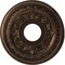 Ekena Millwork Baltimore PVC Medallion (Canopies up to 5 1/4"), 13"OD x 3 1/2"ID x 3/4"P, Metallic Antique Brass CMP13BACAB - alternate 1